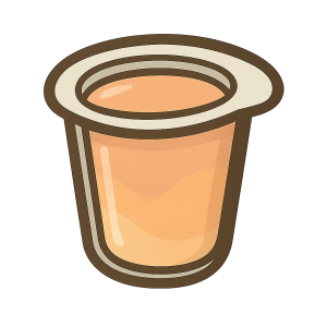 Fruitkuipje / Jelly Cups – Perzik (per stuk)