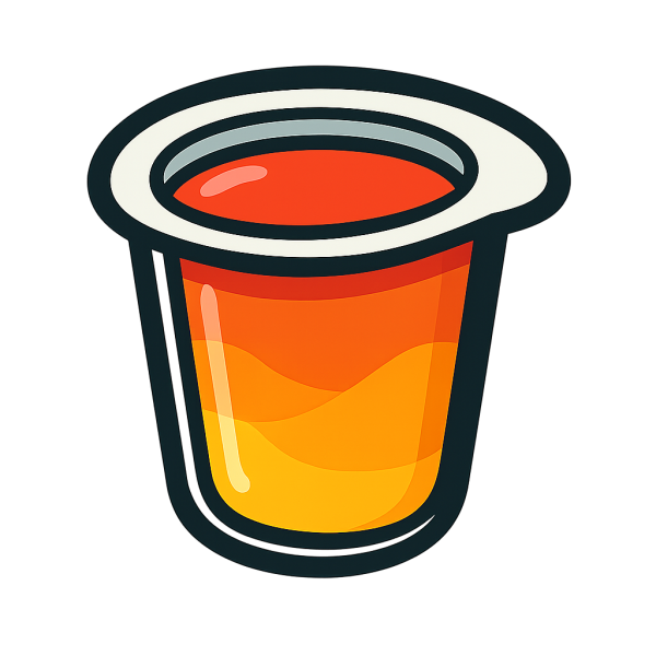 Fruitkuipje / Jelly Cups – Sinaasappel (per stuk)